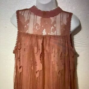 Elegant Lace Sleeveless Camisole - mauve